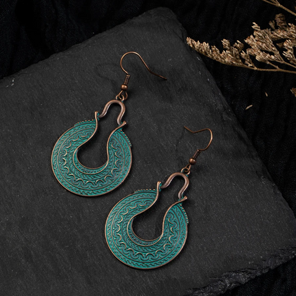 Teal Earrings