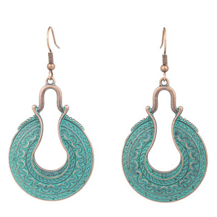 Teal Earrings