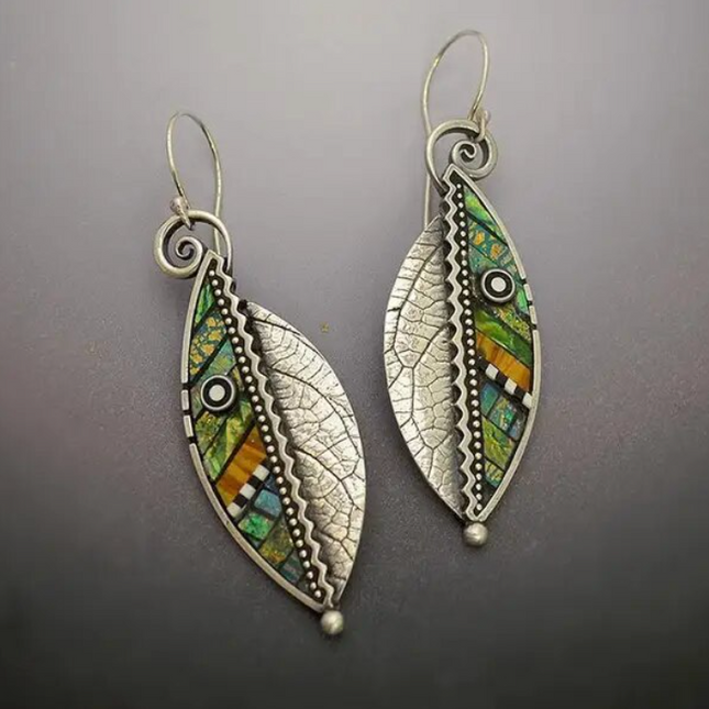 Funky Leaf Earrings