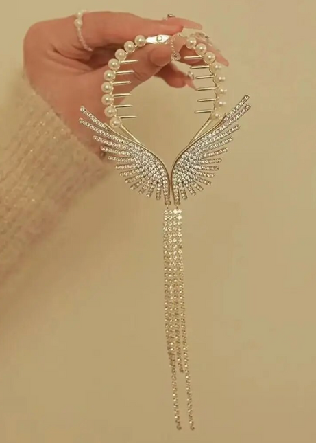 Angel Wings Hair Bun Clips