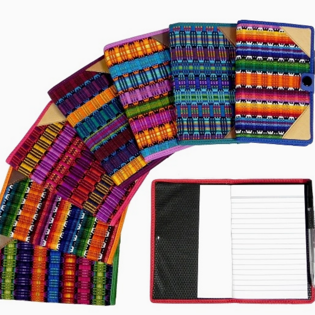 Multicolor Woven Striped Notebook (refillable)