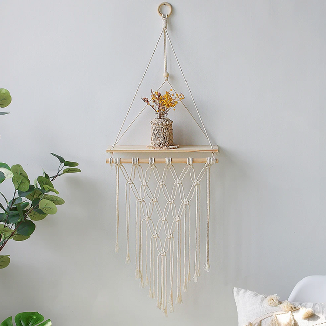 Deluxe Macrame Shelf