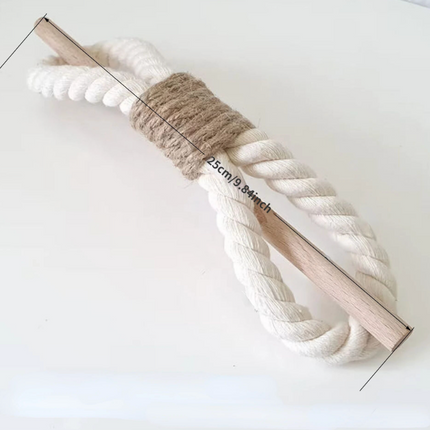 Rope and Dowel Curtain Tie Back