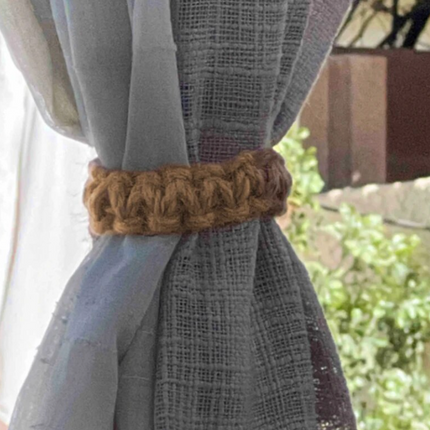 Twist Rope Jute Curtain Tieback