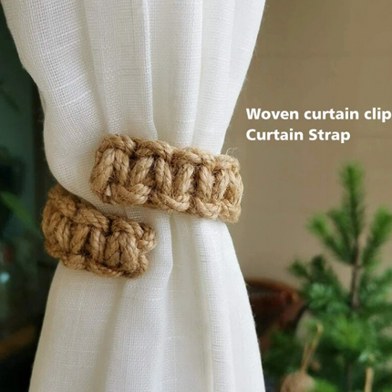 Twist Rope Jute Curtain Tieback