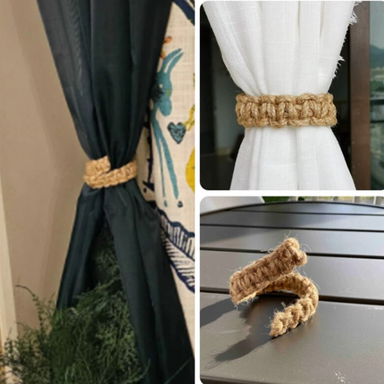 Twist Rope Jute Curtain Tieback